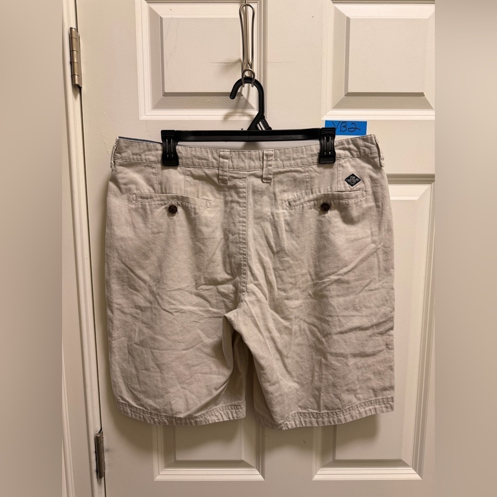 Mens Flag & Anthem Linen Blend Shorts - Picture 2 of 4